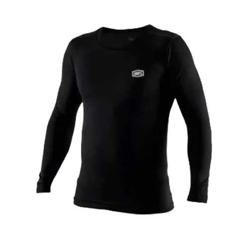 100% BASECAMP Long Sleeve Base Layer Black Base Layers - Image 1