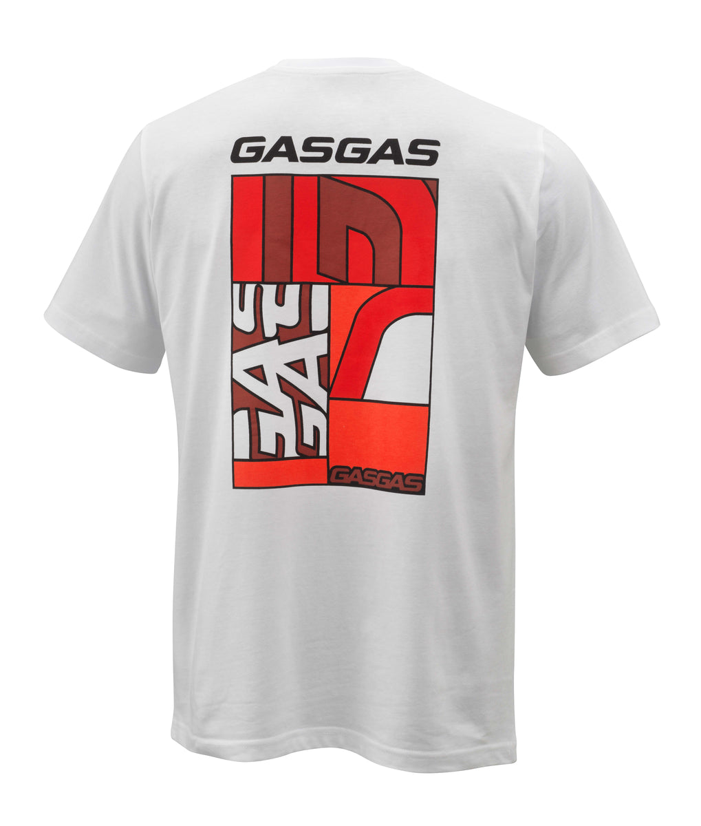 GasGas FULL GAS TEE WHITE - Alb