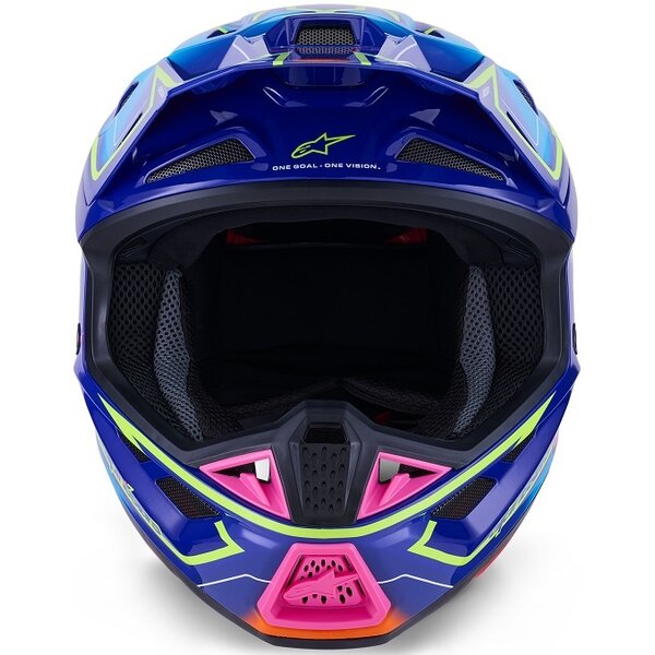 Albastru/Roz/Galben fluo