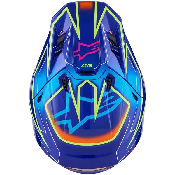 Albastru/Roz/Galben fluo