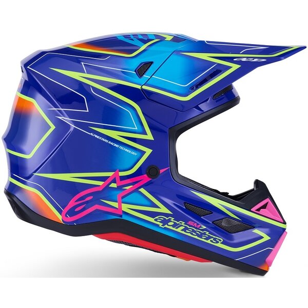 Albastru/Roz/Galben fluo