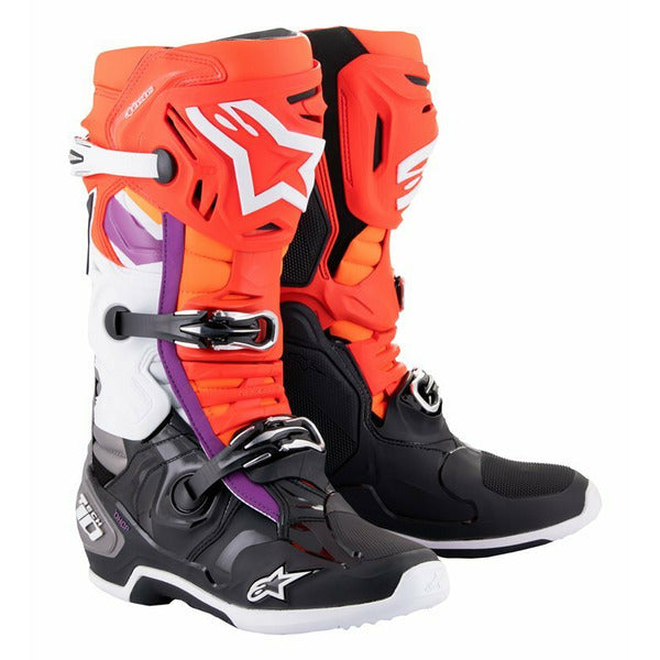 Negru/Rosu fluo/Portocaliu fluo/Alb
