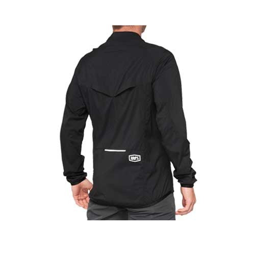100% CORRIDOR Stretch Windbreaker Black - Image 2