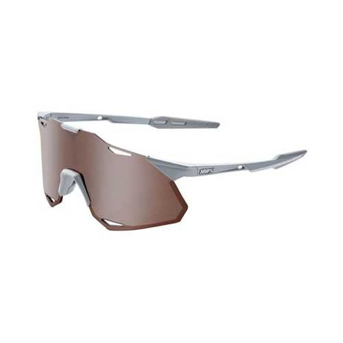 100% HYPERCRAFT XS - Matte Stone Grey - HiPER Crimson Silver Mirror Lens - Image 1