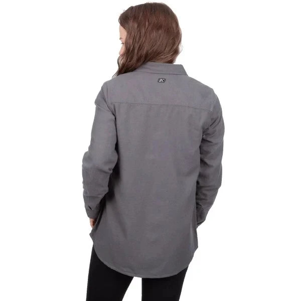 Klim Kinsey Midweight Flannel Shirt Asphalt Heather - Image 2