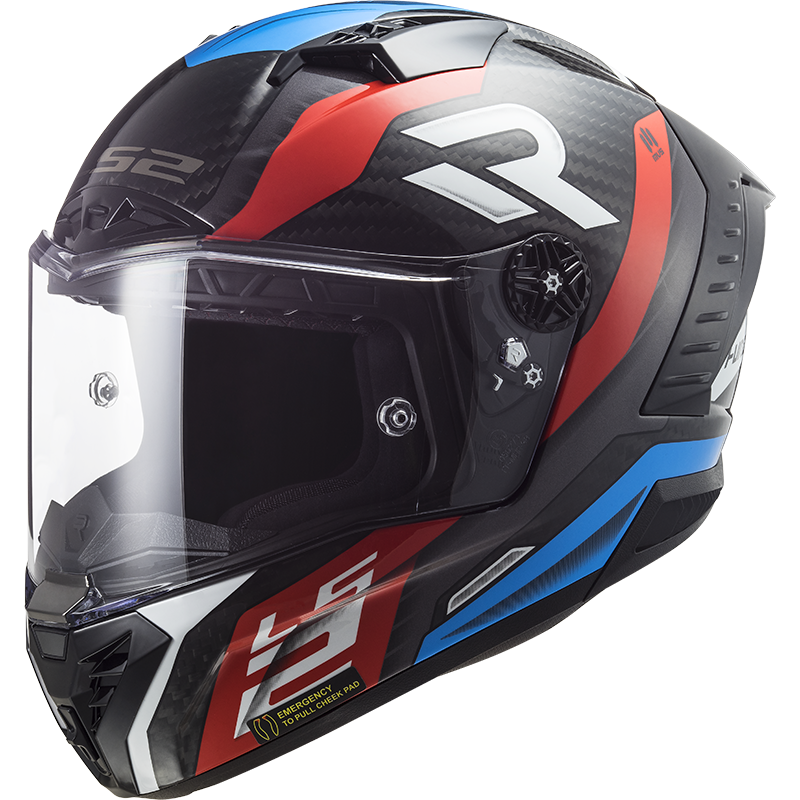 LS2 FF805 THUNDER C SUPRA RED BLUE - Image 1