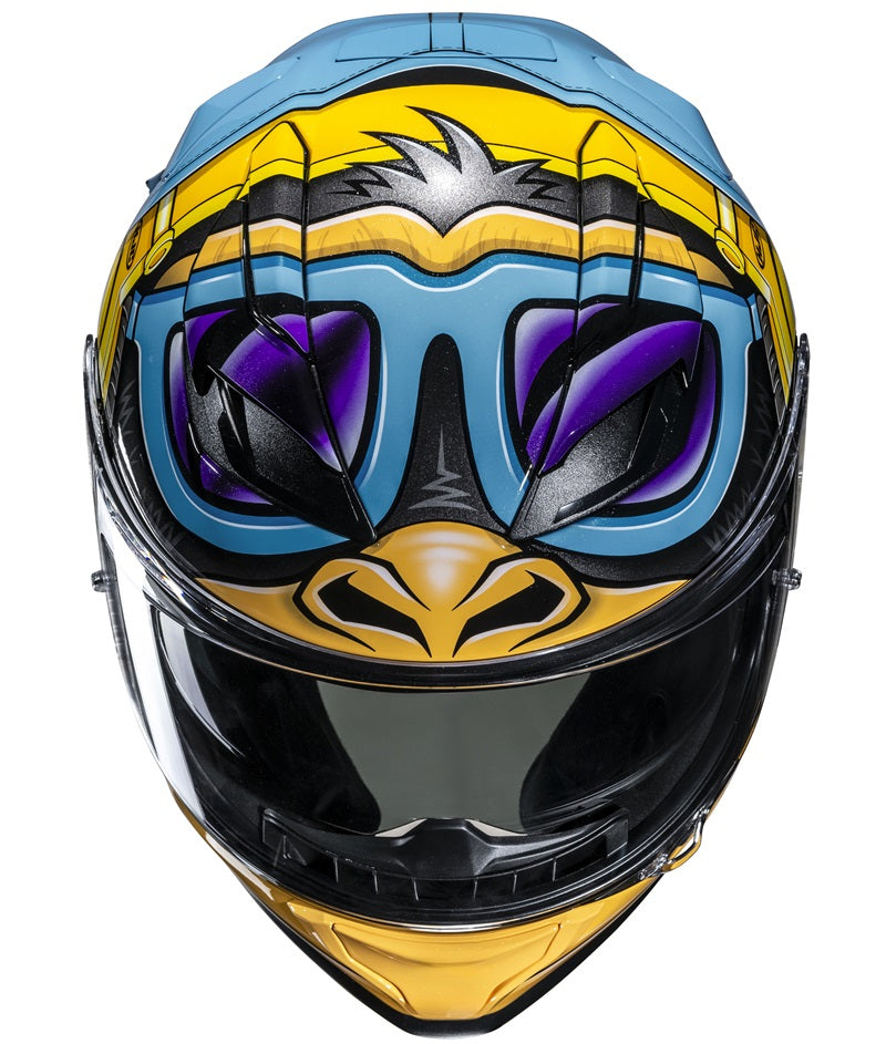 HJC F71 Monkey Dj Albastru - Image 4