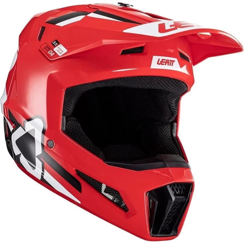Leatt HELMET MOTO 3.5 V24 RED JUNIOR - Image 1