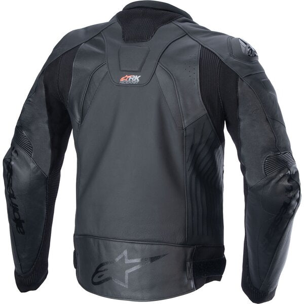 Geaca de piele ALPINESTARS GP PLUS R V4 RIDEKNIT Negru/Alb - Negru/Negru