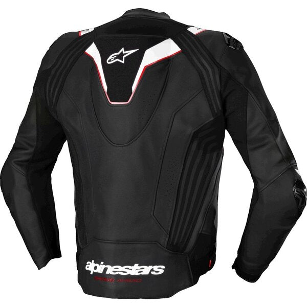 Geaca de piele sport ALPINESTARS MISSILE V3 IGNITION 48 Negru/Rosu fluo/Rosu - Negru/Alb