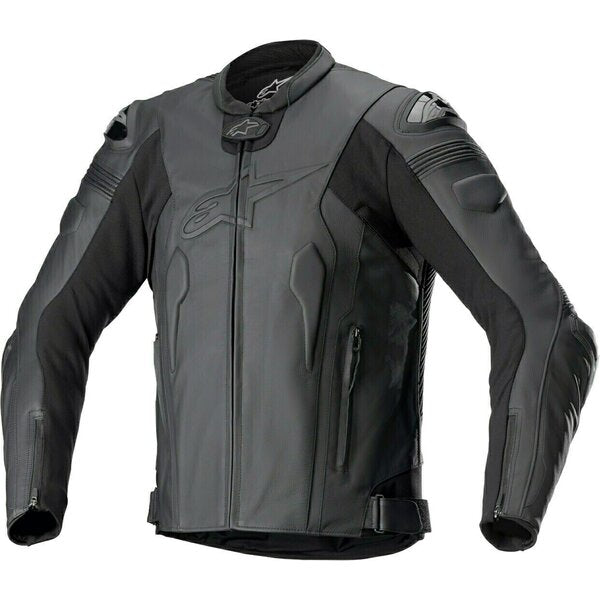 Geaca de piele sport/touring Alpinestars MISSILE V2 50 Negru/Negru - Negru/Negru