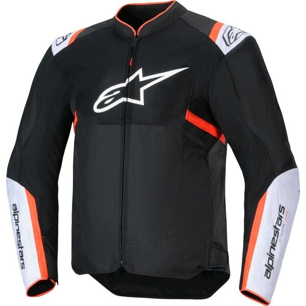 Geaca textil de vara ALPINESTARS T-SPS AIR V2 S Negru/Alb/Rosu fluo - Negru/Alb/Rosu fluo