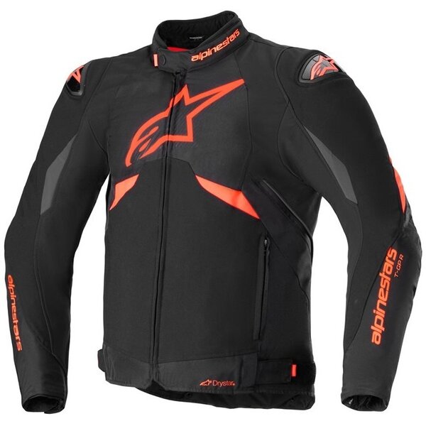 Geaca textil impermeabila sport/touring ALPINESTARS T-GP R V3 Drystar S Negru/Alb - Negru/Rosu fluo
