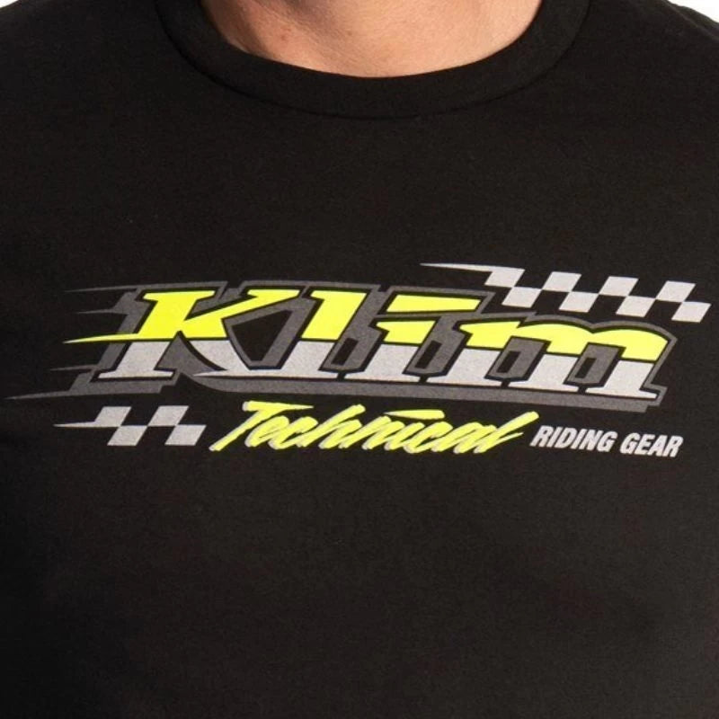 Klim Heritage Tri-blend Tee Black - Hi-Vis - Image 2