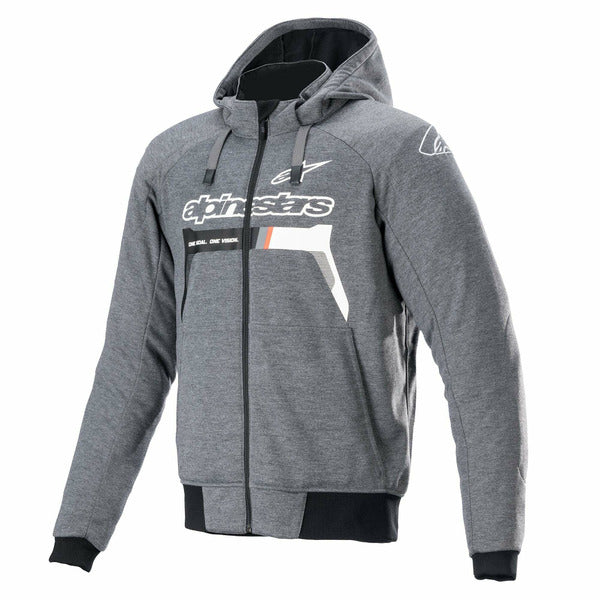 Hanorac de protectie ALPINESTARS CHROME IGNITION S Gri/Alb - Gri/Alb