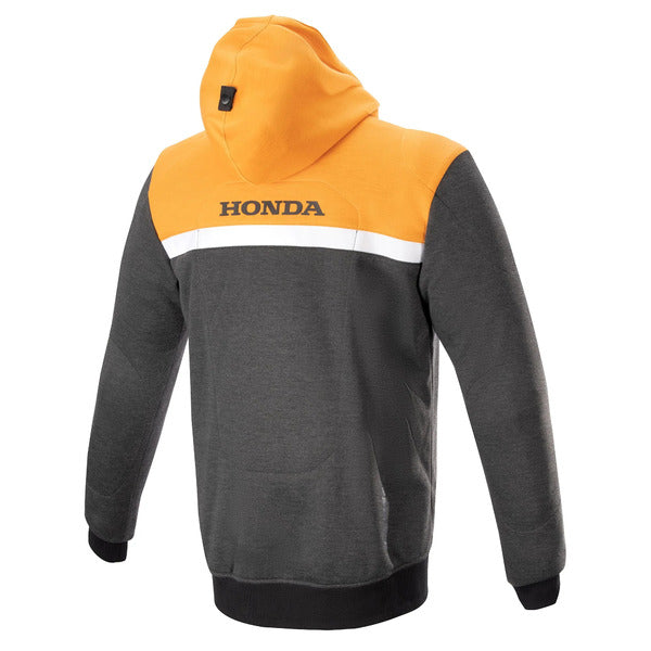 Hanorac de protectie ALPINESTARS HONDA CHROME STREET S Negru/Gri/Portocaliu - Negru/Gri/Portocaliu