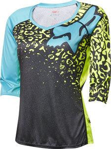 FOX MTB-JERSEY WOMENS LYNX 3/4 JERSEY FLORIDA YELLOW - Image 1
