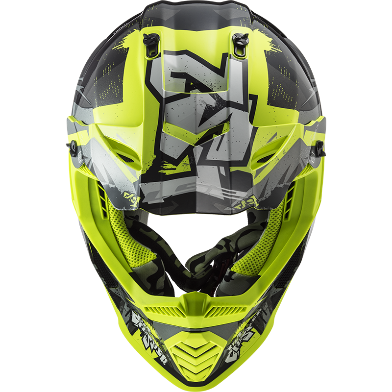 LS2 MX437 FAST EVO CRUSHER BLACK H-V YELLOW - Image 4