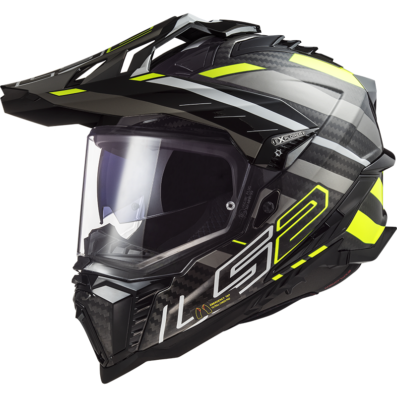 LS2 MX701 EXPLORER C EDGE GL.BLACK H-V YELL-06 - Image 1