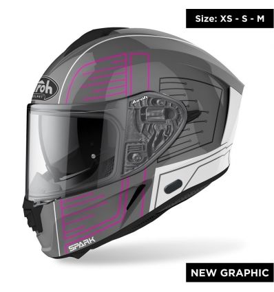 AIROH AIROH SPARK CYRCUIT PINK GLOSS - Image 1