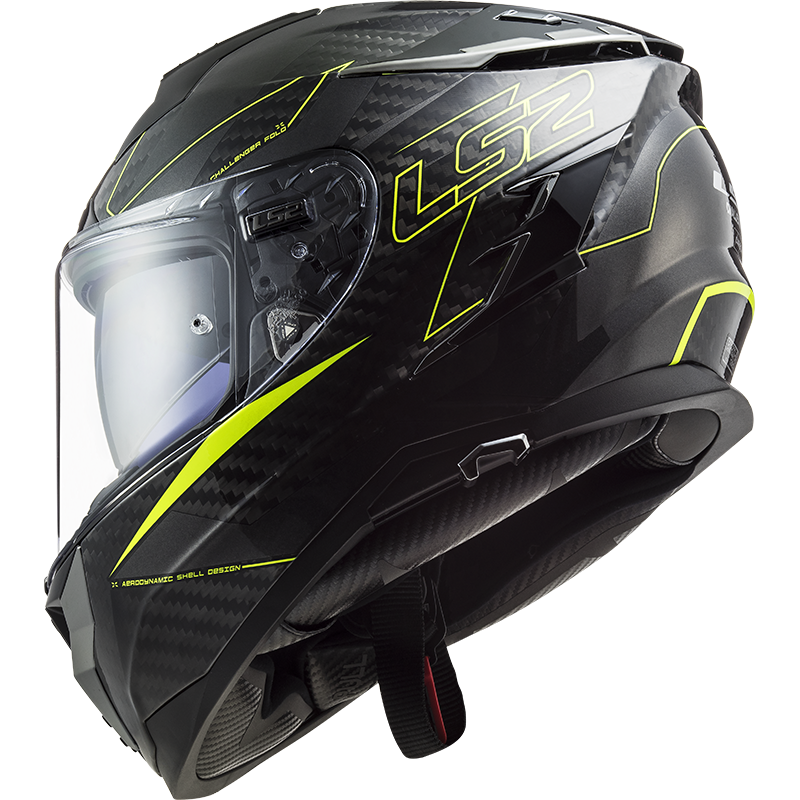 LS2 FF327 CHALLENGER CT2 FOLD GLOSS H-V YELLOW - Image 5