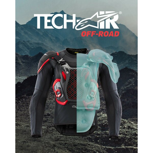 Vesta airbag ALPINESTARS TECH-AIR OFF-ROAD Negru/Rosu