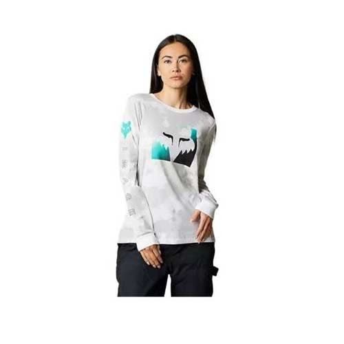 Fox Detonate Ls Tee - Alb/Gri