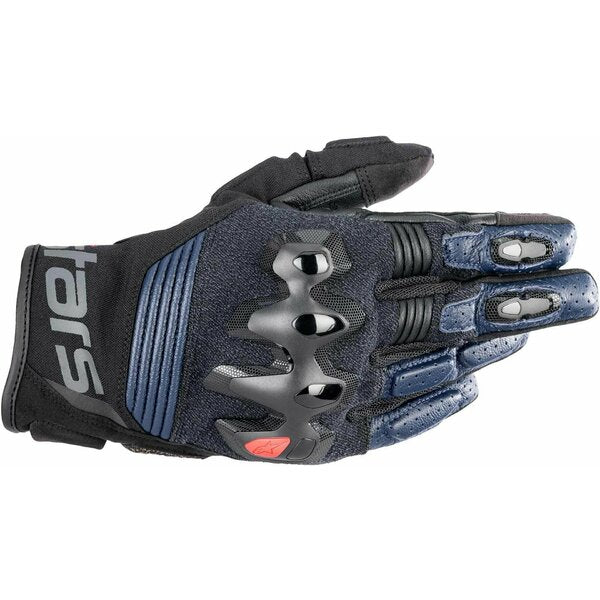 Manusi de piele ALPINESTARS HALO Negru - Albastru inchis/Negru