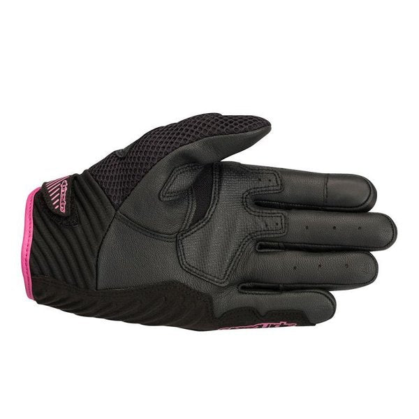Manusi de piele dama ALPINESTARS STELLA SMX-1 AIR V2 XS Negru/Roz - Negru/Roz