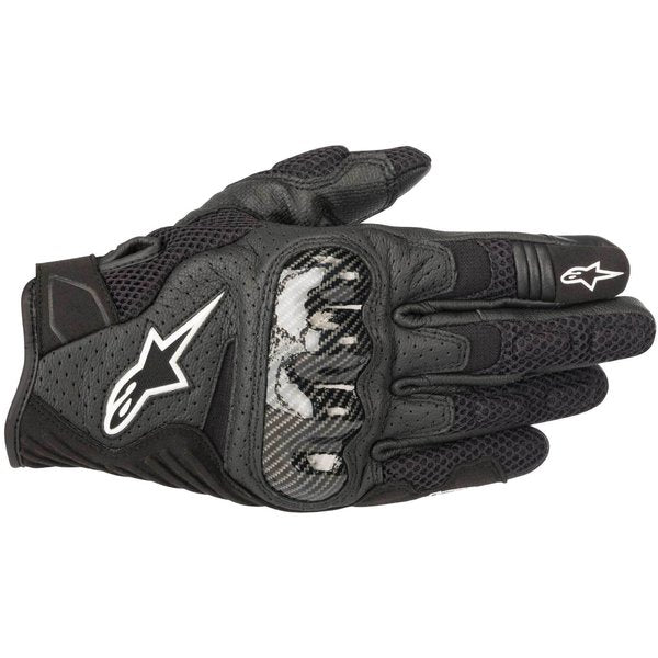 Manusi de piele vara Alpinestars SMX-1 AIR V2 Negru - Negru