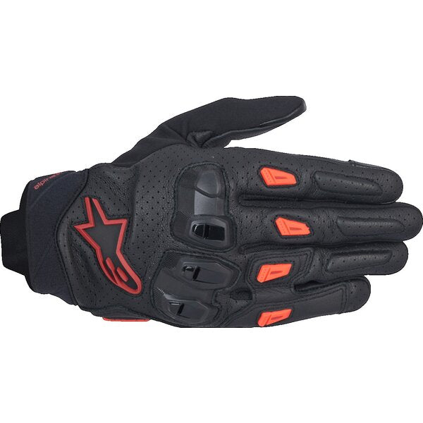 Manusi de piele vara ALPINESTARS SP X 7 S Negru/Alb - Negru/Rosu