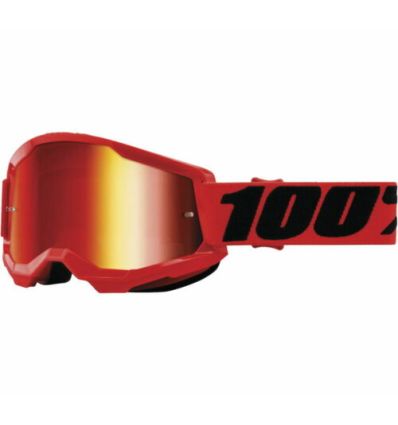 100 Strata 2 Goggle Mirror Lens - Rosu
