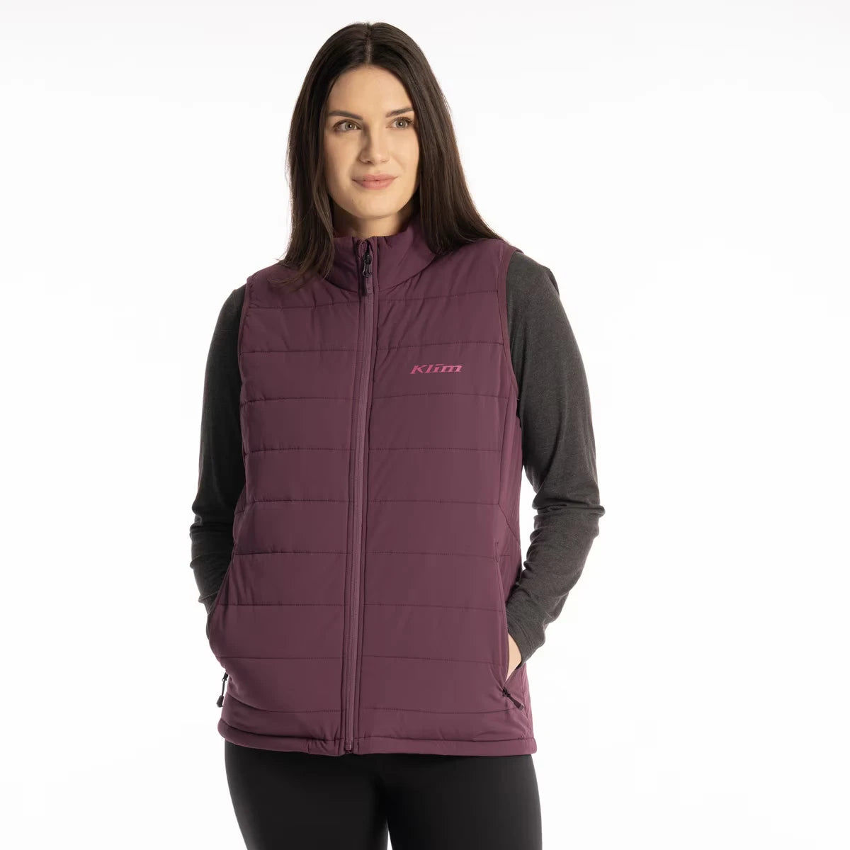 Klim Waverly Stretch Insulated Vest Italian Plum - Image 1