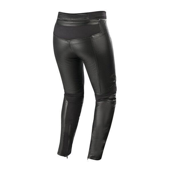 Pantaloni de piele dama Alpinestars Stella Vika V2 Negru - Negru