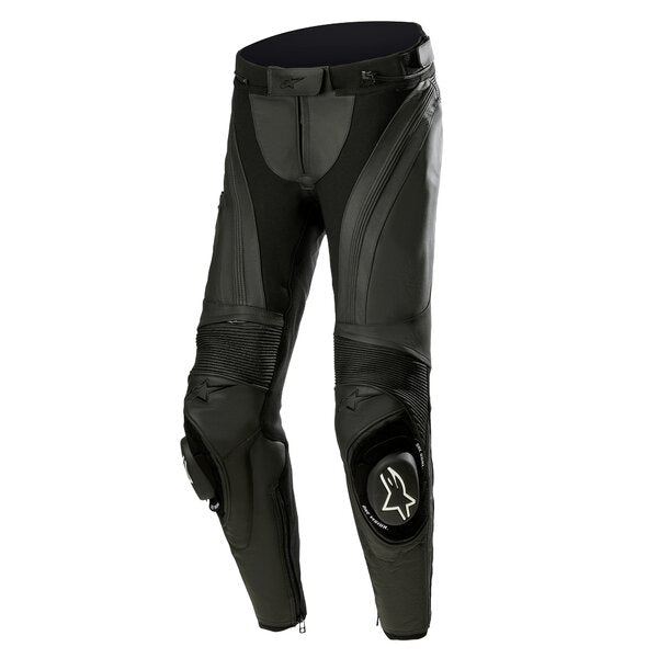 Pantaloni de piele dama sport/touring Stella Alpinestars MISSILE V3 Negru - Negru/Negru