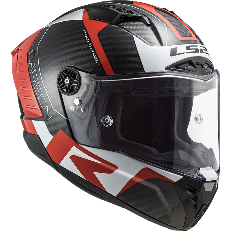 LS2 FF805 THUNDER C RACING1 GL.RED WHITE