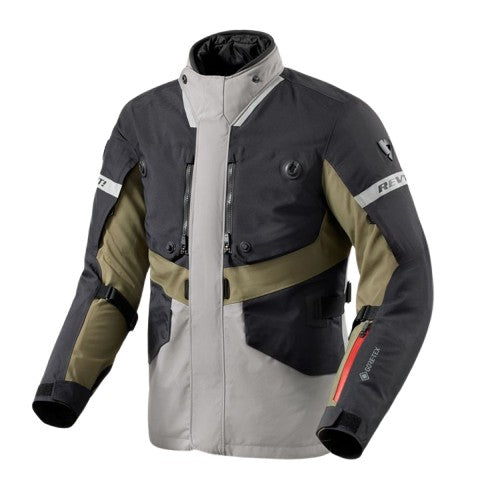REV'IT! Neptune 3 GTX Jacket Black-Dark Green - Image 1