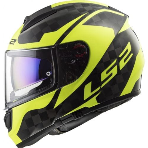 LS2 FF397 VECTOR C SHINE Carbon H-V Yellow - Image 3