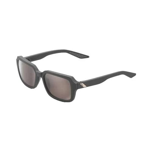 100% RIDELEY - Soft Tact Cool Grey - HiPER Silver Mirror Lens