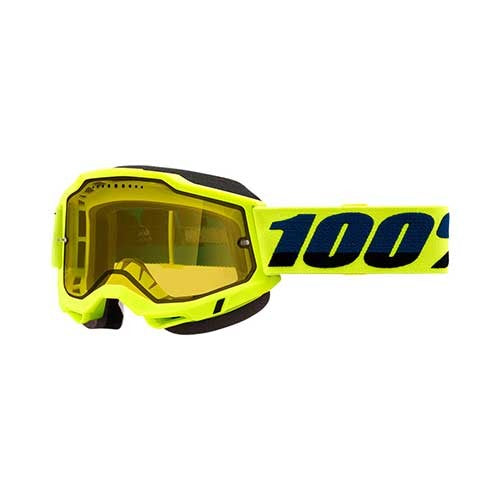 100 Ochelari 100 Accuri 2 Snowmobile Vented Dual Lens - Galben