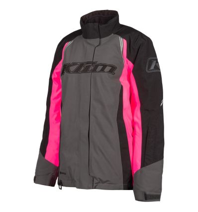 KLIM Strata Jacket Asphalt - Knockout Pink - Image 1