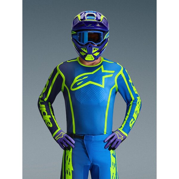 Albastru/Galben Fluo