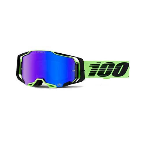 100% OCHELARI 100% ARMEGA GOGGLE URUMA HiPER BLUE LENS - Image 1