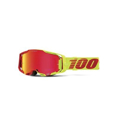 100% ARMEGA Goggle Solaris HiPER Red Mirror Lens - Image 1