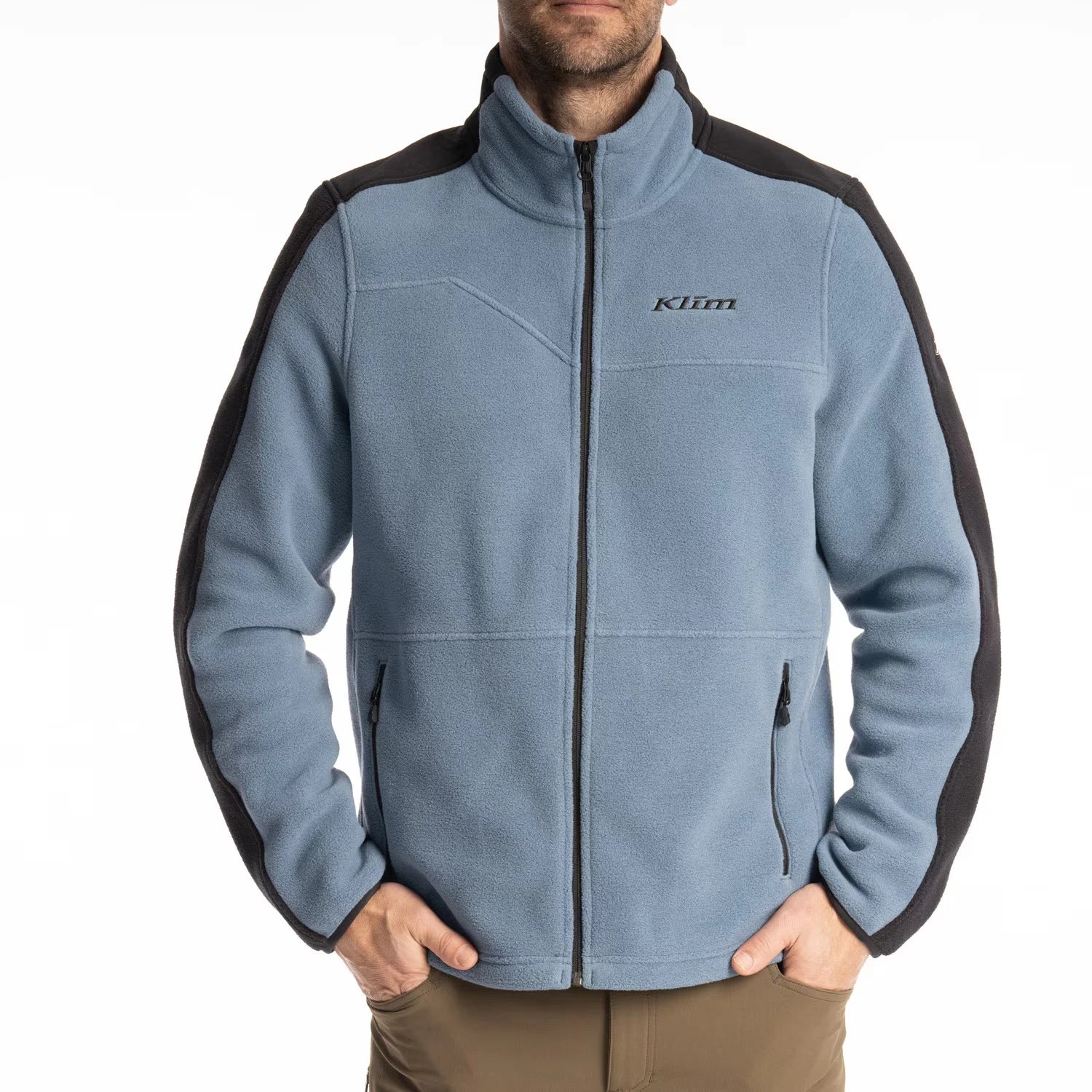 Klim Teton Crest Fleece Jacket Blue Fusion - Black - Image 1