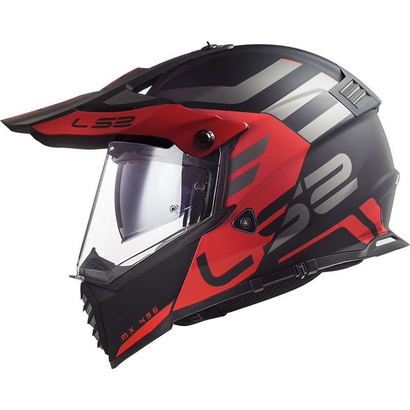 Ls2 Mx436 Pioneer Evo Adventurer - Negru/Rosu