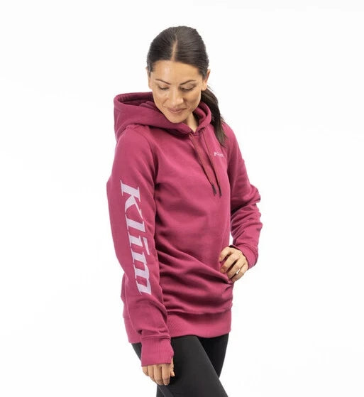 Klim Mariposa Long Pullover Hoodie Raspberry Radiance - Lavender Heist - Image 1