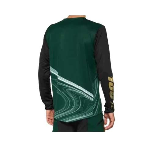 100% R-CORE-X LE Long Sleeve Jersey Forest Green - Image 2