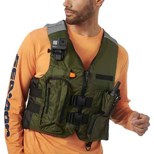 Vesta de salvare Explorer PFD Green unisex Can-Am Bombardier - Image 2