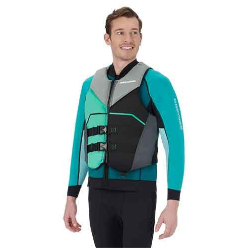 Vesta De Salvare Sea Doo Freedom Pfd Unisex - Albastru/Verde